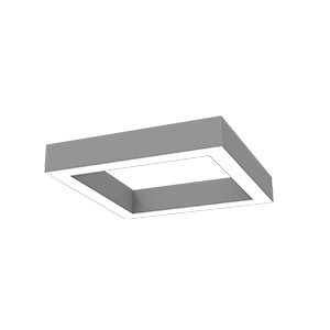 Светодиодный светильник VARTON Х-line квадратный подвесной 60 Вт 3000 К 575x575x100 мм металлик с рассеивателем опал